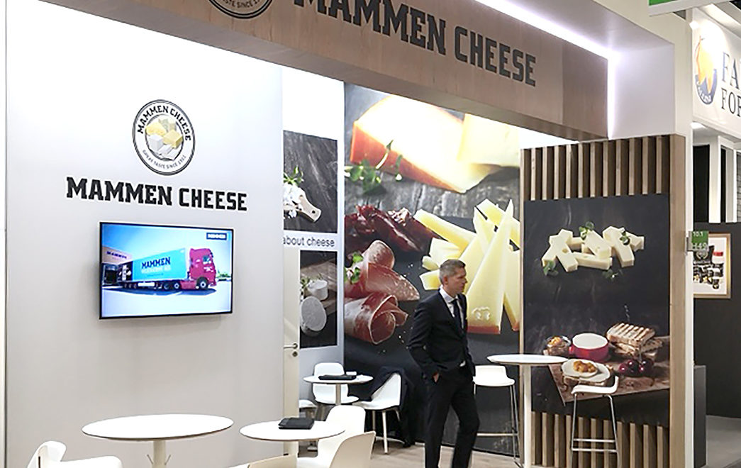 Mammen Cheese Flot messestand, Anufa FoodTec 2019, Køln