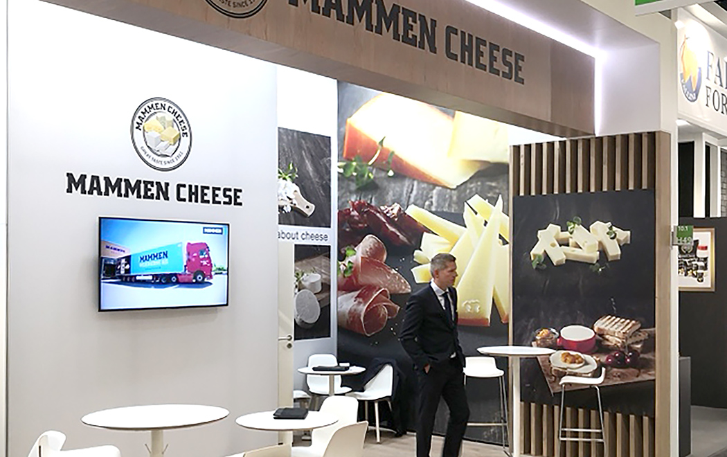 Mammen Cheese Flot messestand, Anufa FoodTec 2019, Køln