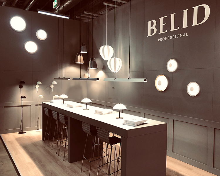 Flot messestand, Herstal - Belid, Stockholm Furniture & Light Fair 2019