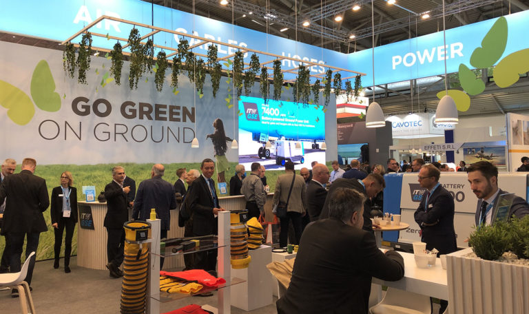 Messestand, ITW GSE, Inter Airport 2019, München, fællesstande til messer