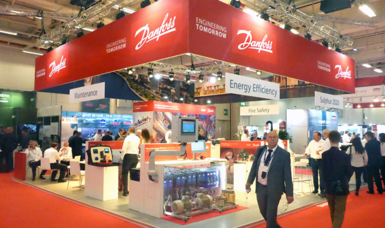 Danfoss messestand SMM 2018, Hamburg